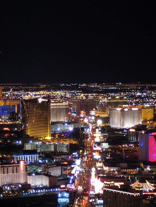 Las Vegas Strip skyline at night
